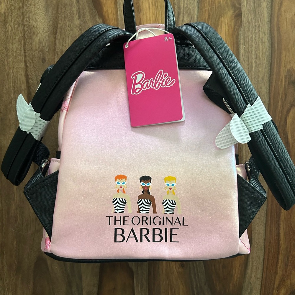 Loungefly Barbie Pink and Black Fashion Backpack-NWT - Picture 3 of 8